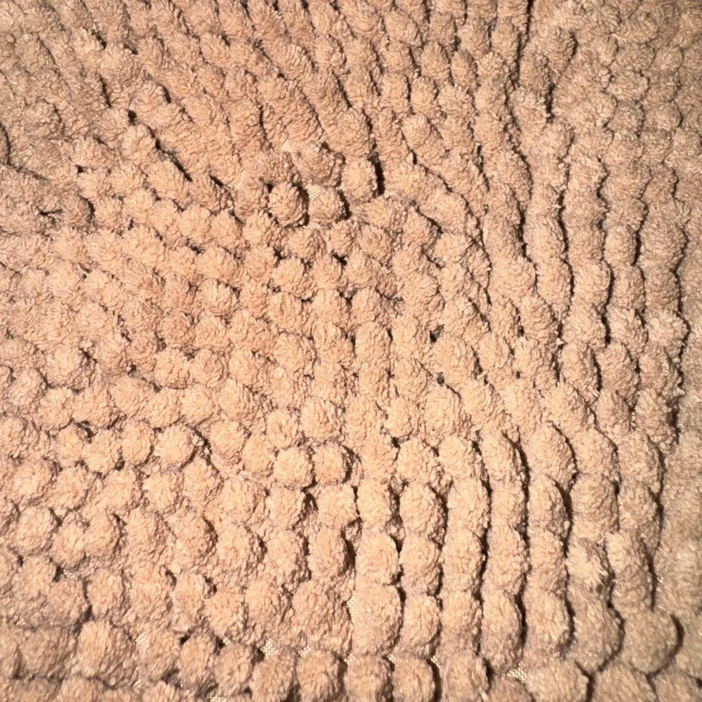 Luxurious OLANLY Tan Chenille Bathroom Rug 70 x 24, Soft & Absorbent NEW